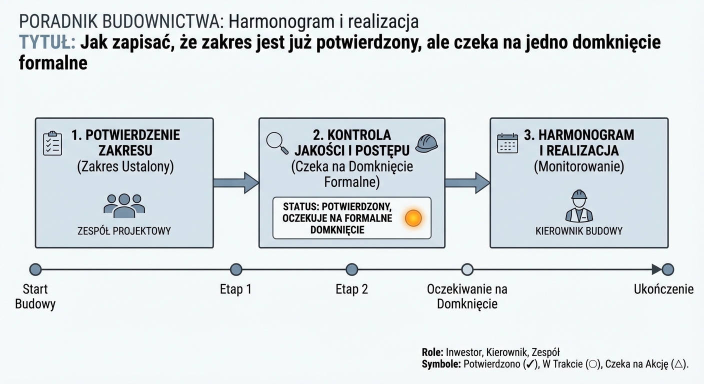 Rysunek do artykułu Jak zapisać, że zakres jest już potwierdzony, ale czeka na jedno domknięcie formalne